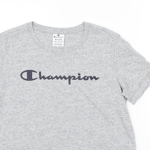 Champion Mens Grey    T-Shirt Size M