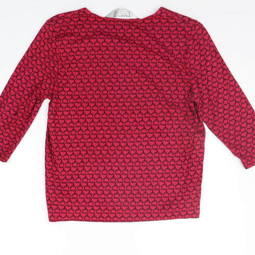 TIGI Womens Pink Geometric   T-Shirt Size 10