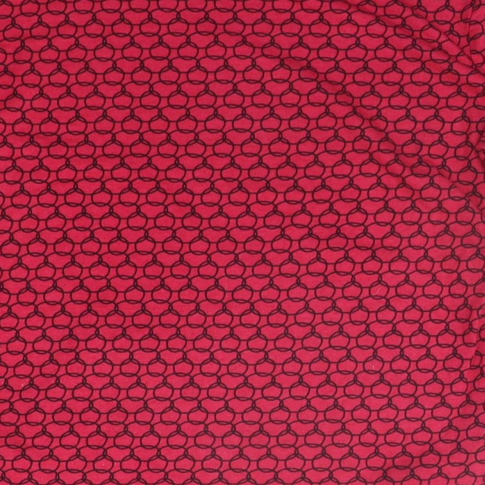 TIGI Womens Pink Geometric   T-Shirt Size 10