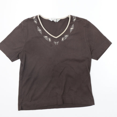 TIGI Womens Grey   Basic T-Shirt Size 12