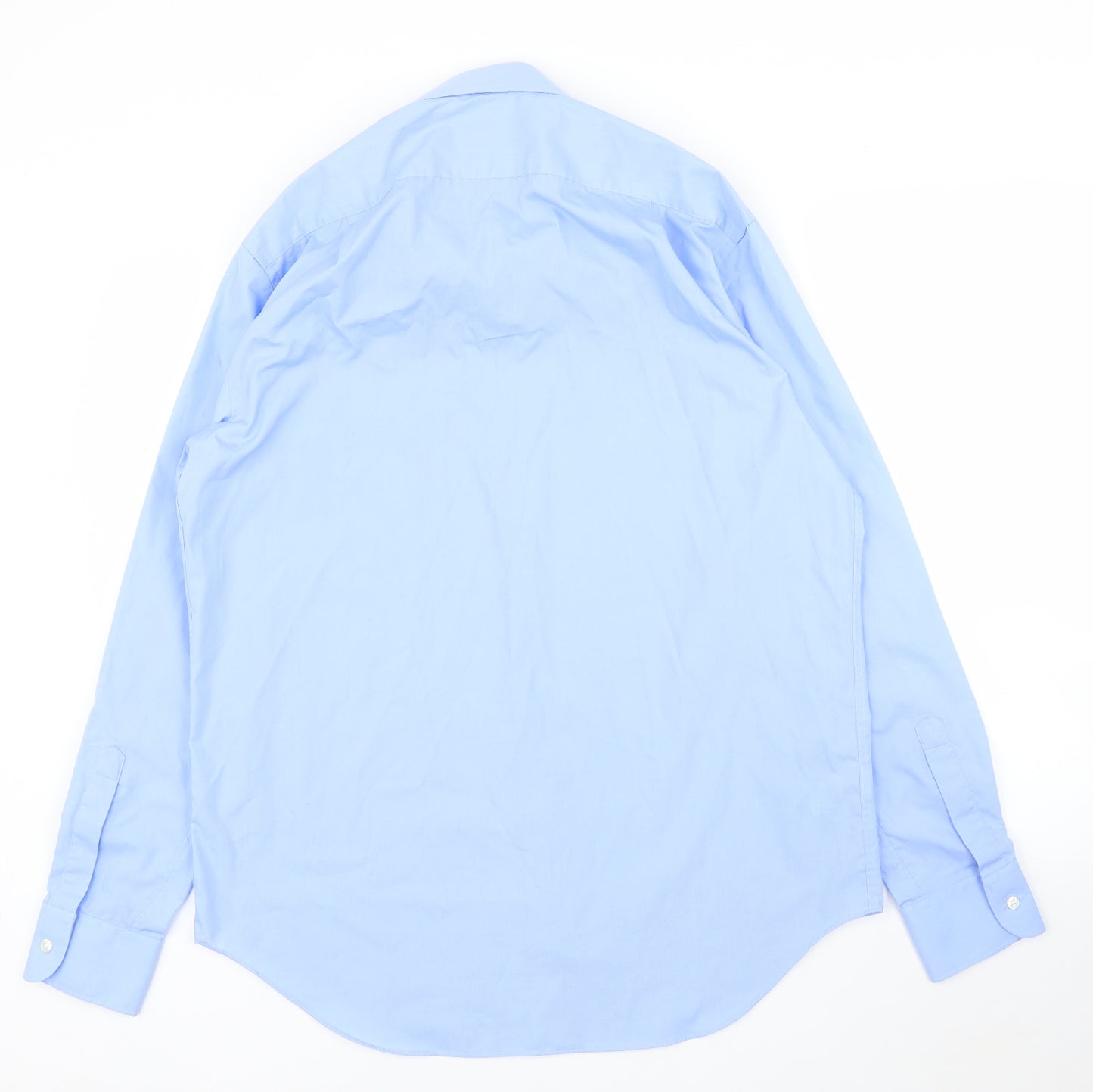 M&S Mens Blue    Button-Up Size 16