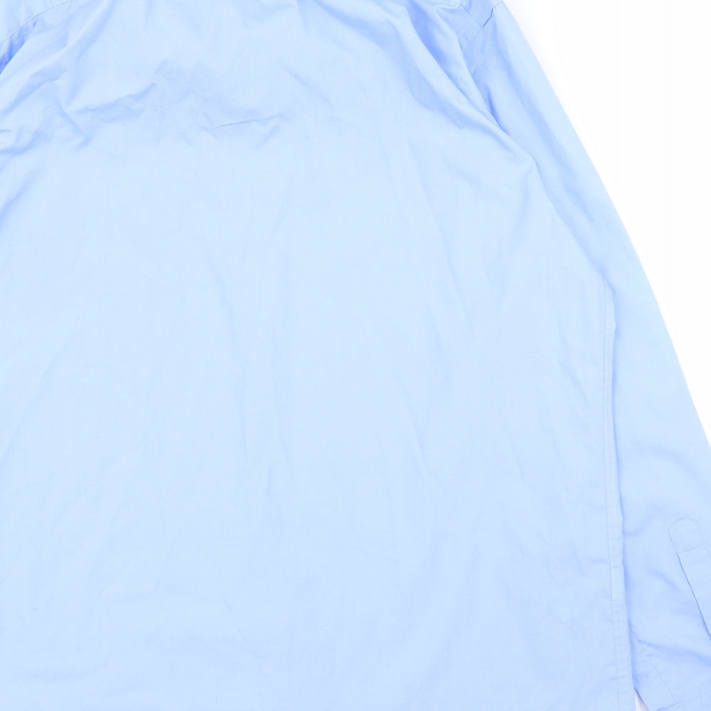 M&S Mens Blue    Button-Up Size 16