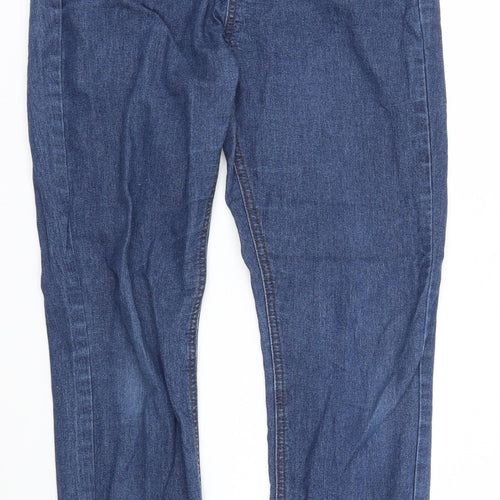 Preworn Womens Blue  Denim Straight Jeans Size S L25 in
