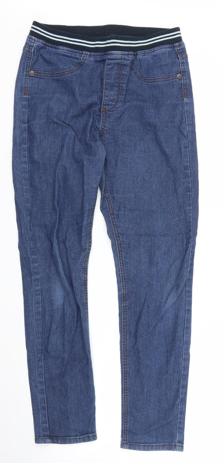 Preworn Womens Blue Denim Straight Jeans Size S L25 in