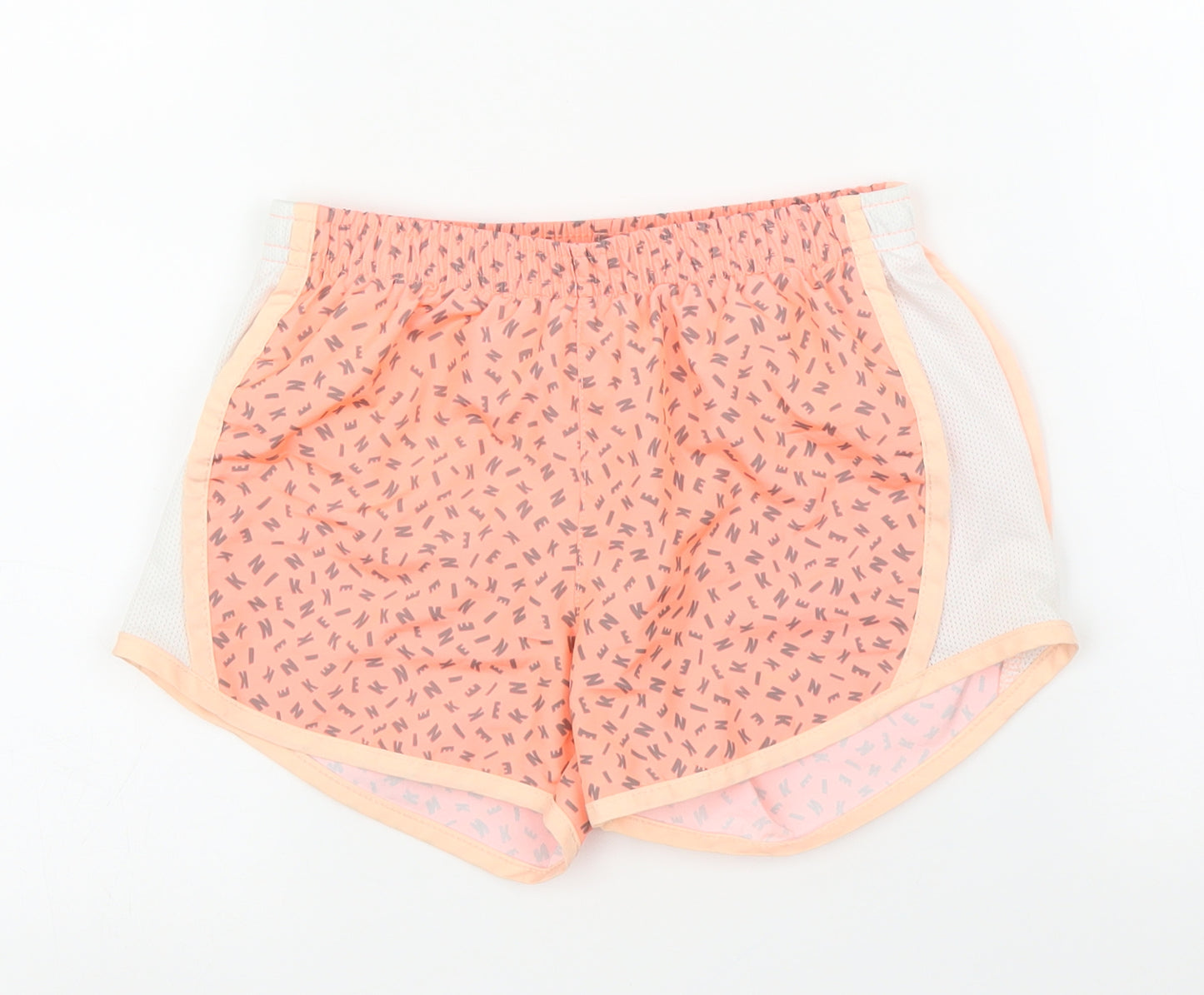 Nike Girls Orange   Sweat Shorts Size 6 Years
