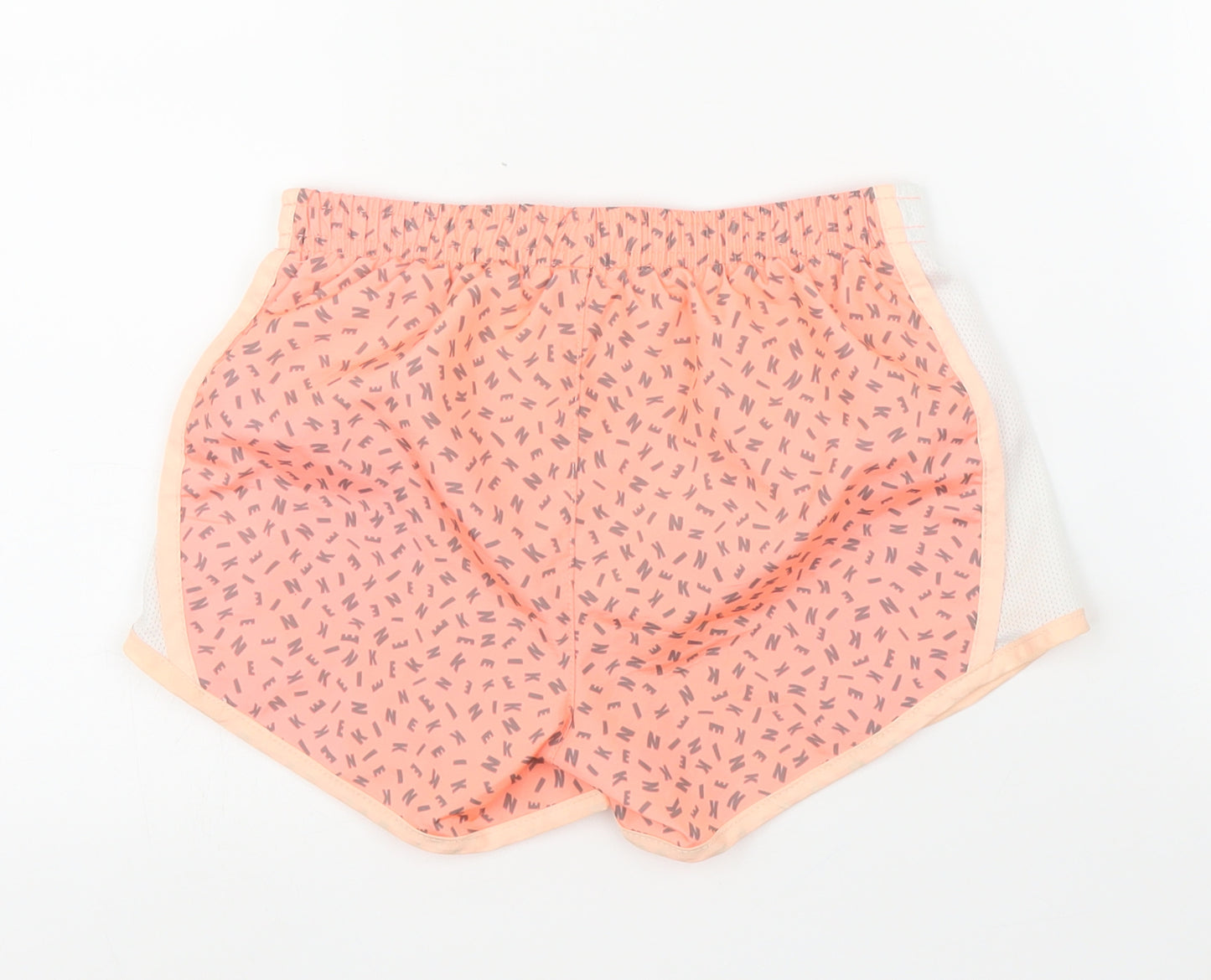 Nike Girls Orange   Sweat Shorts Size 6 Years