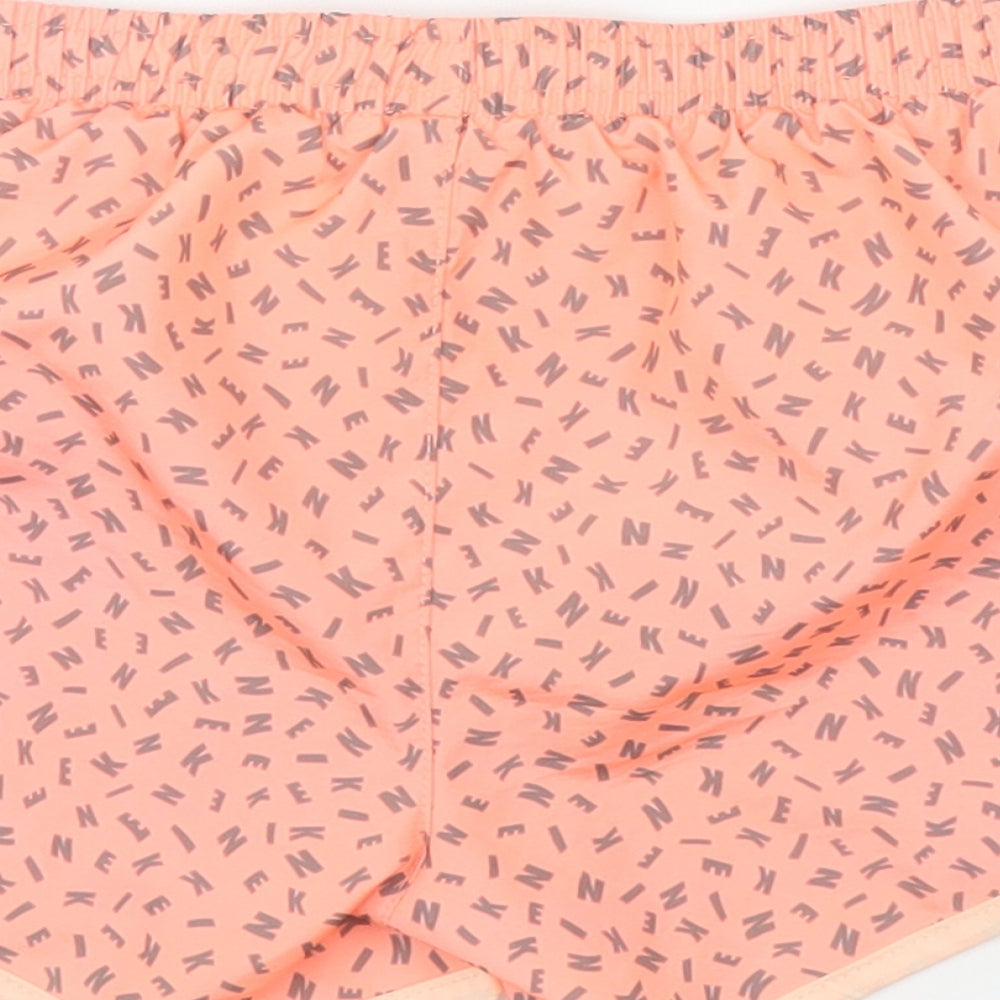 Nike Girls Orange   Sweat Shorts Size 6 Years