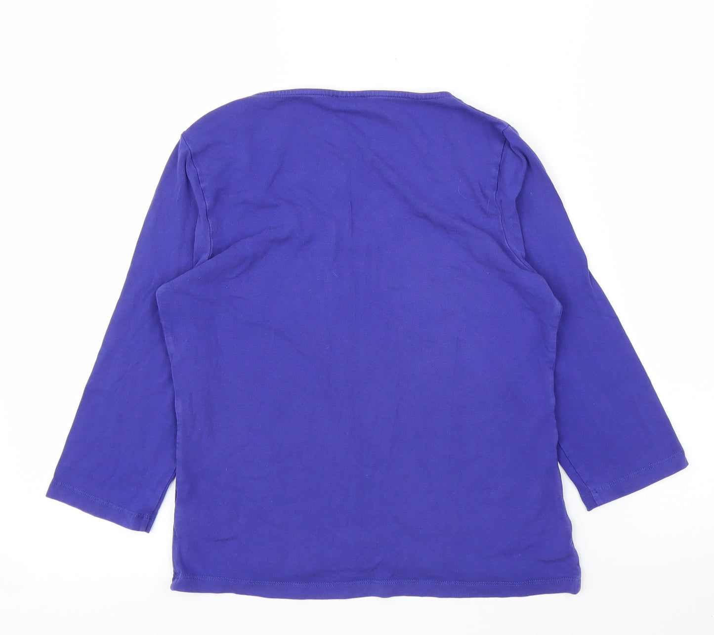 Minuet Petite Womens Blue   Basic T-Shirt Size S