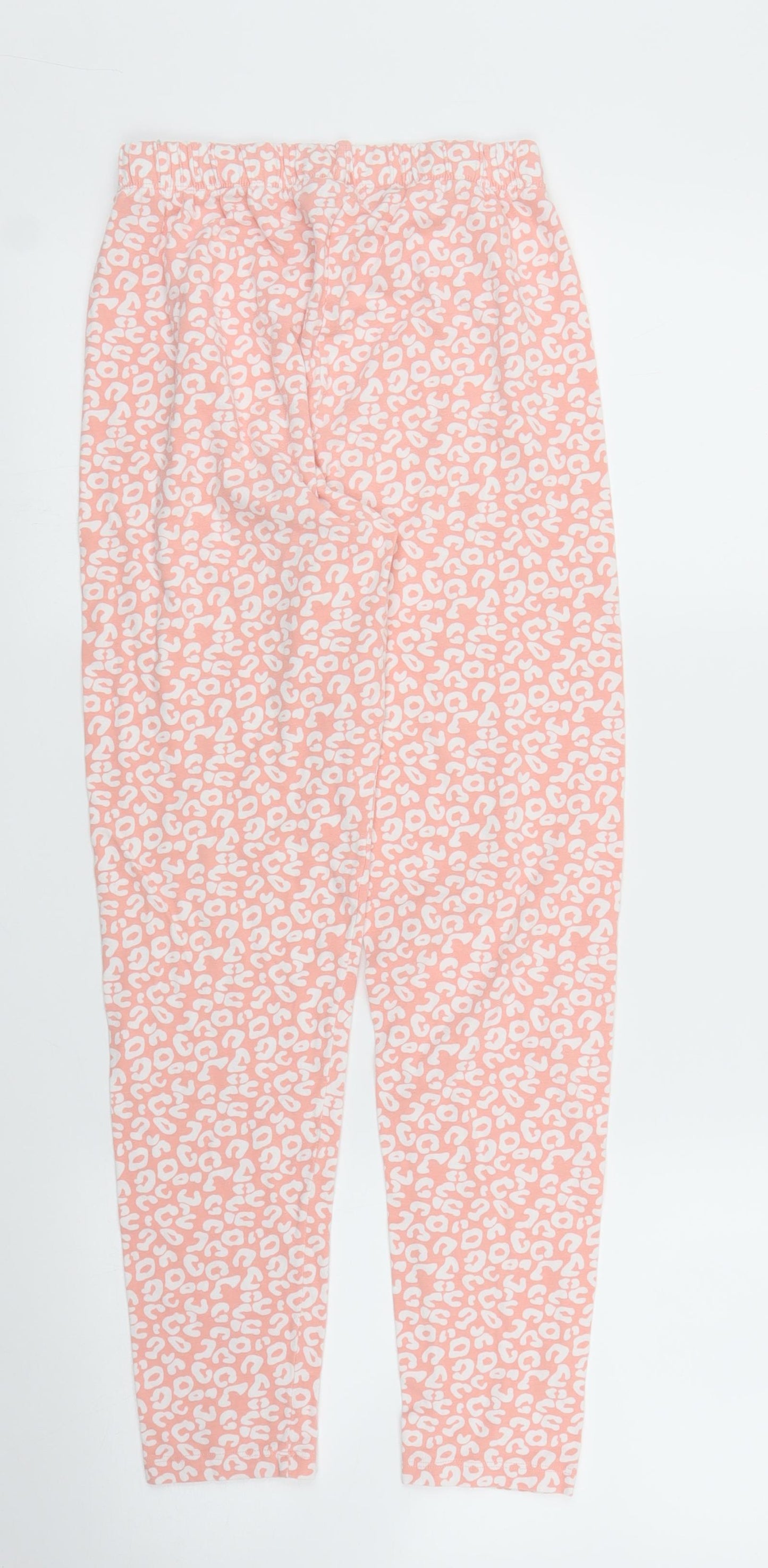 Matalan Womens Pink Animal Print  Capri Pyjama Pants Size S  - Leopard print
