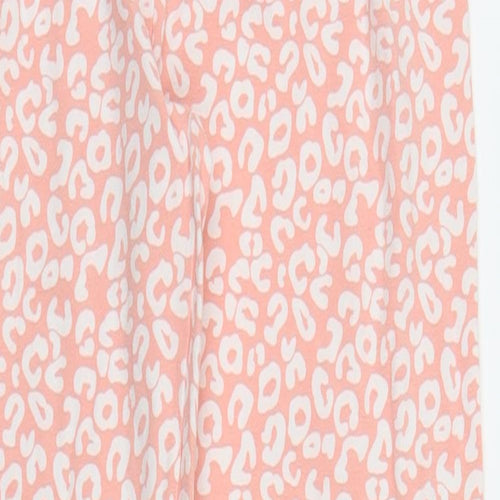 Matalan Womens Pink Animal Print  Capri Pyjama Pants Size S  - Leopard print