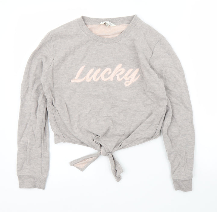 Miss Selfridge Womens Grey Pullover Jumper Size 8