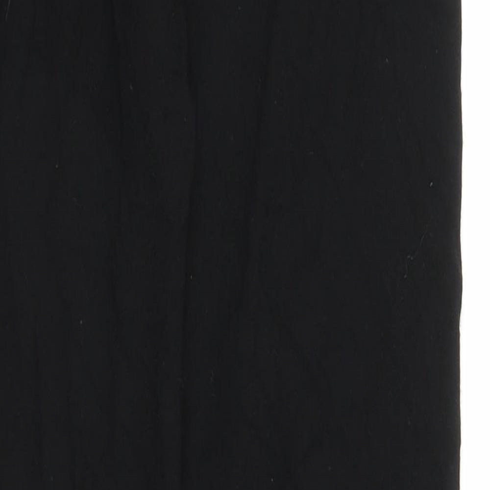 Crane Womens Black   Compression Leggings Size 10 L24 in