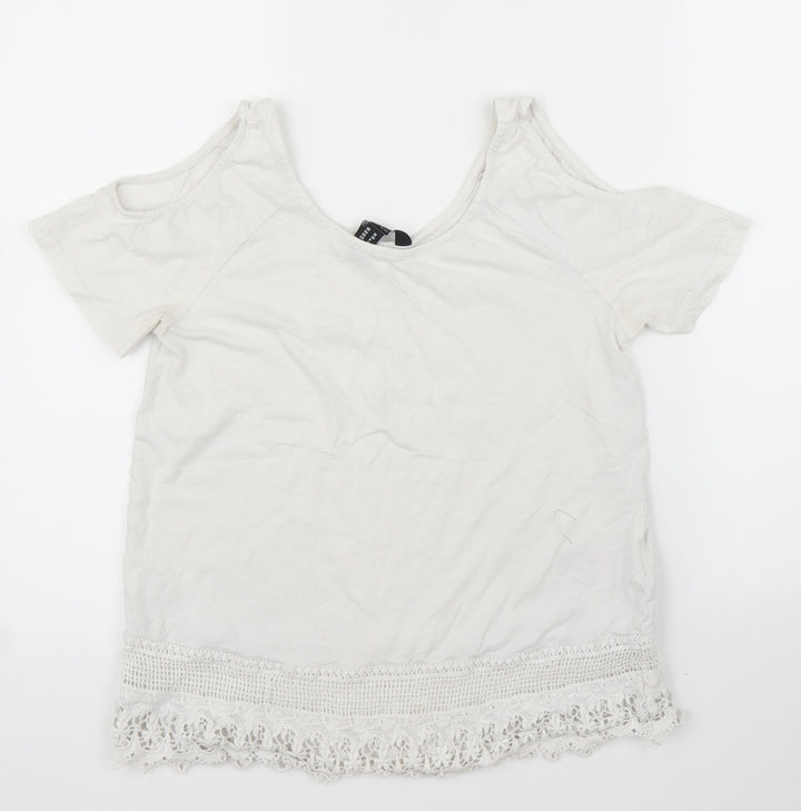 New Look Womens White   Basic Blouse Size 10