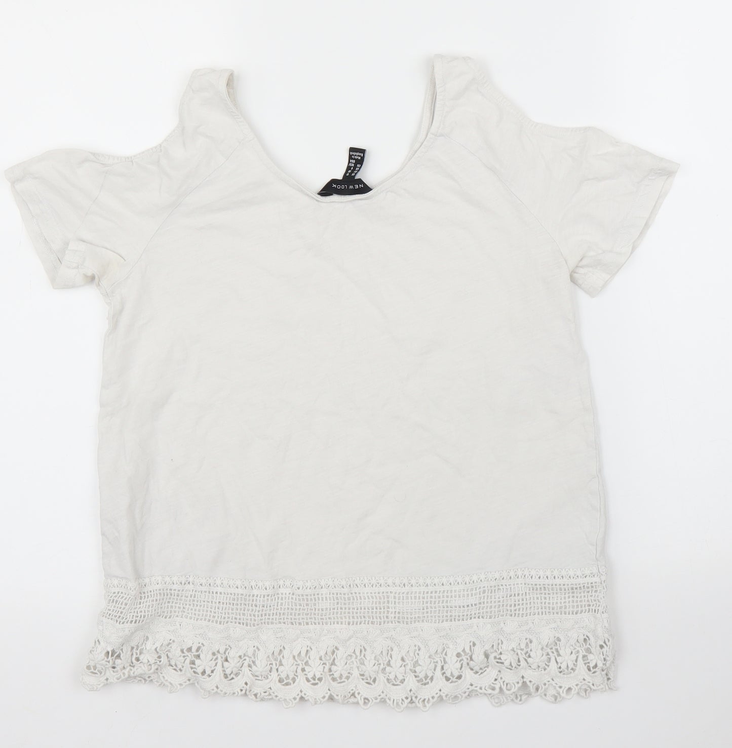 New Look Womens White   Basic Blouse Size 10