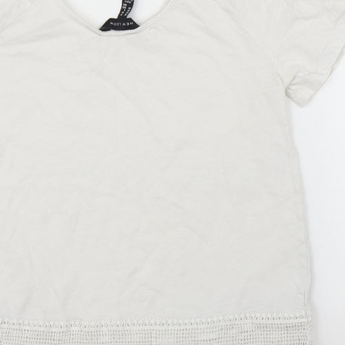 New Look Womens White   Basic Blouse Size 10