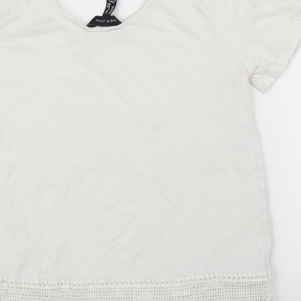 New Look Womens White   Basic Blouse Size 10