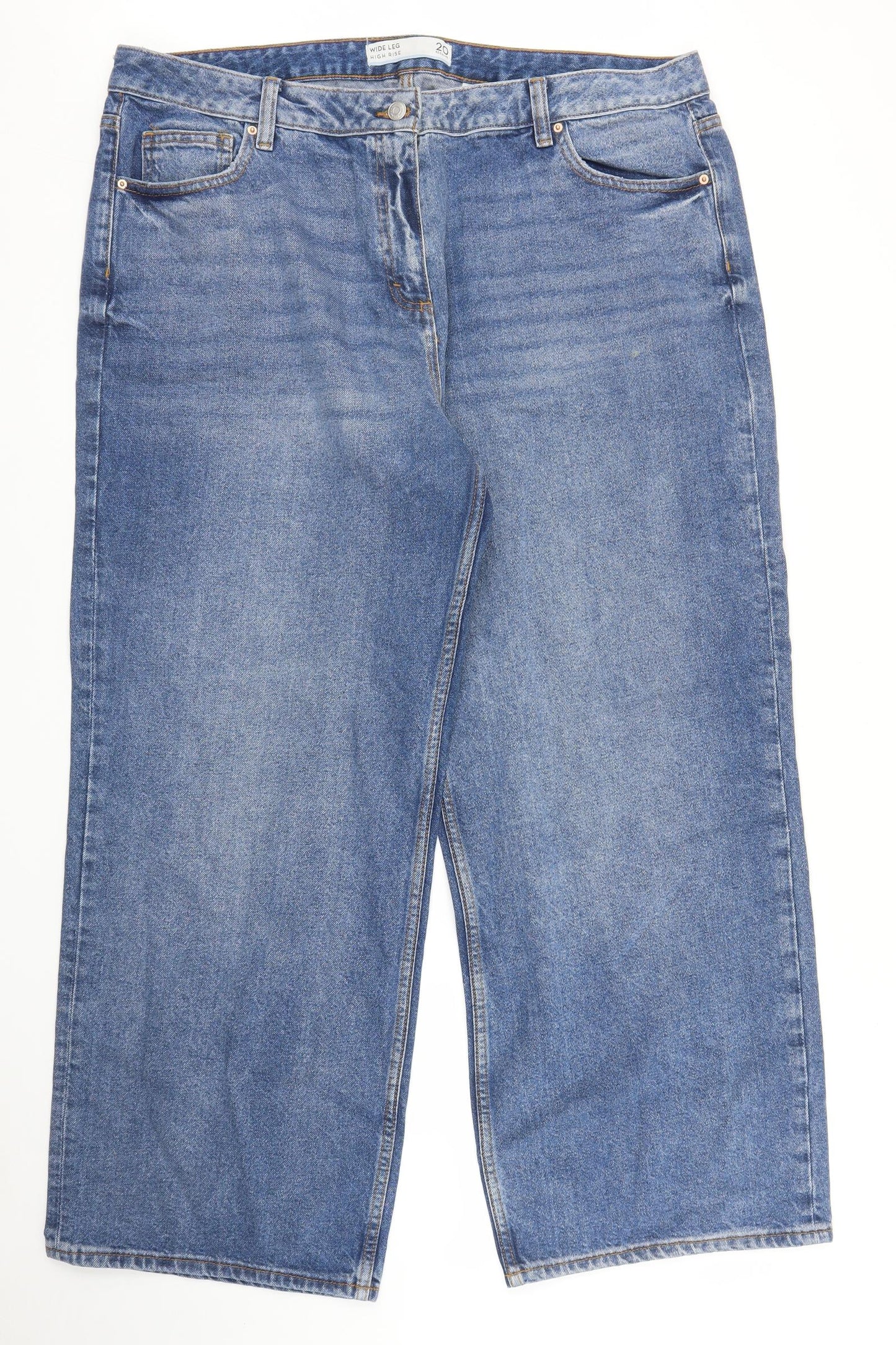 NEXT Womens Blue  Denim Straight Jeans Size 20 L27 in