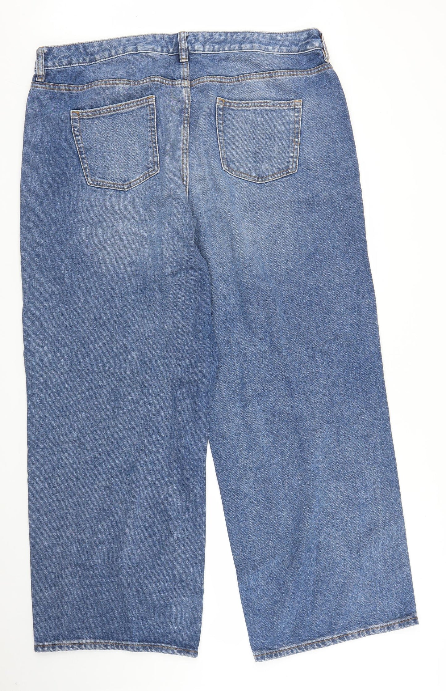 NEXT Womens Blue  Denim Straight Jeans Size 20 L27 in