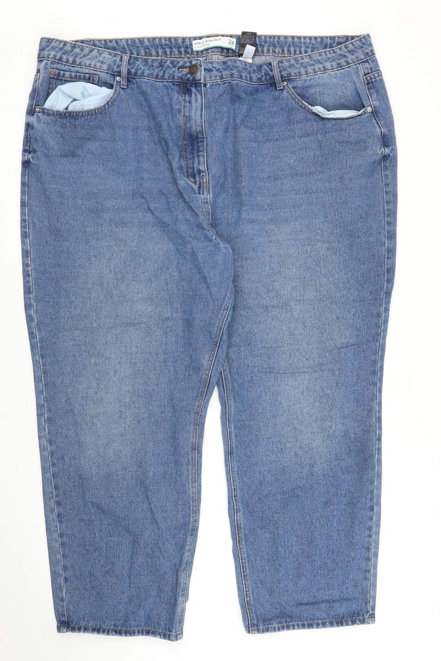 NEXT Womens Blue  Denim Cropped Jeans Size 24 L23 in