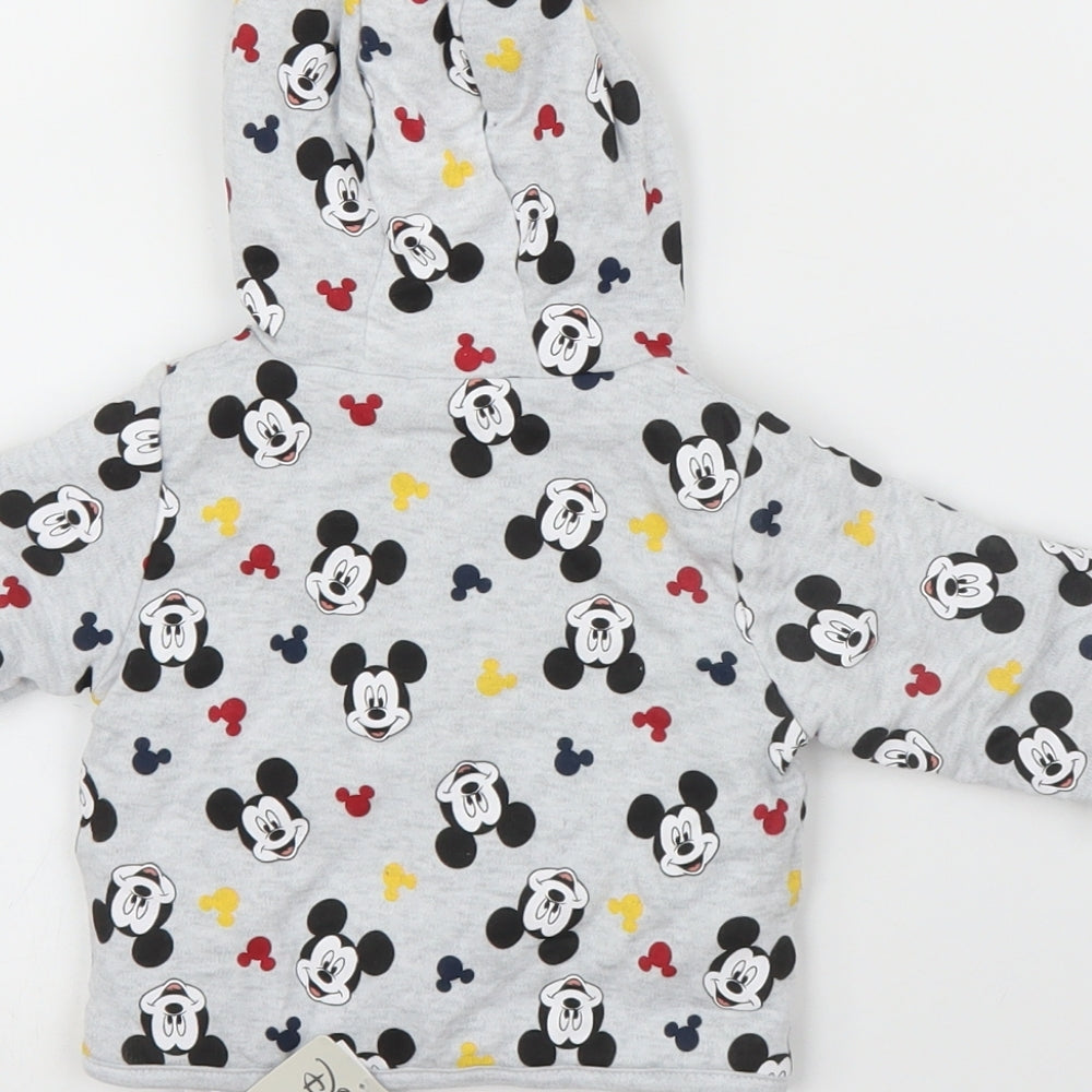 Primark Baby Grey   Jacket Coatigan Size 0-3 Months  - Disney, Mickey Mouse