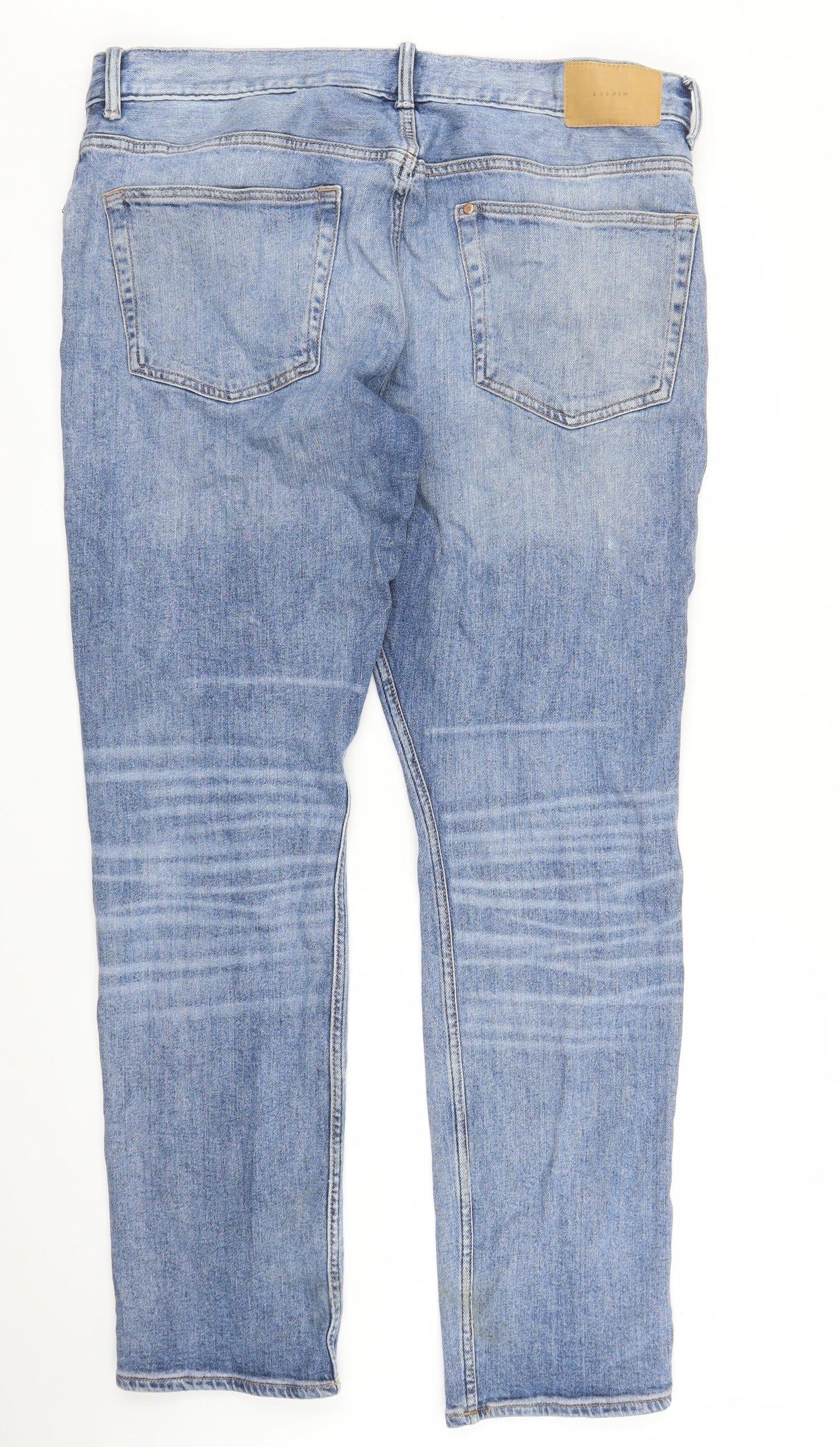 H&M Mens Blue  Denim Straight Jeans Size 38 in L32 in