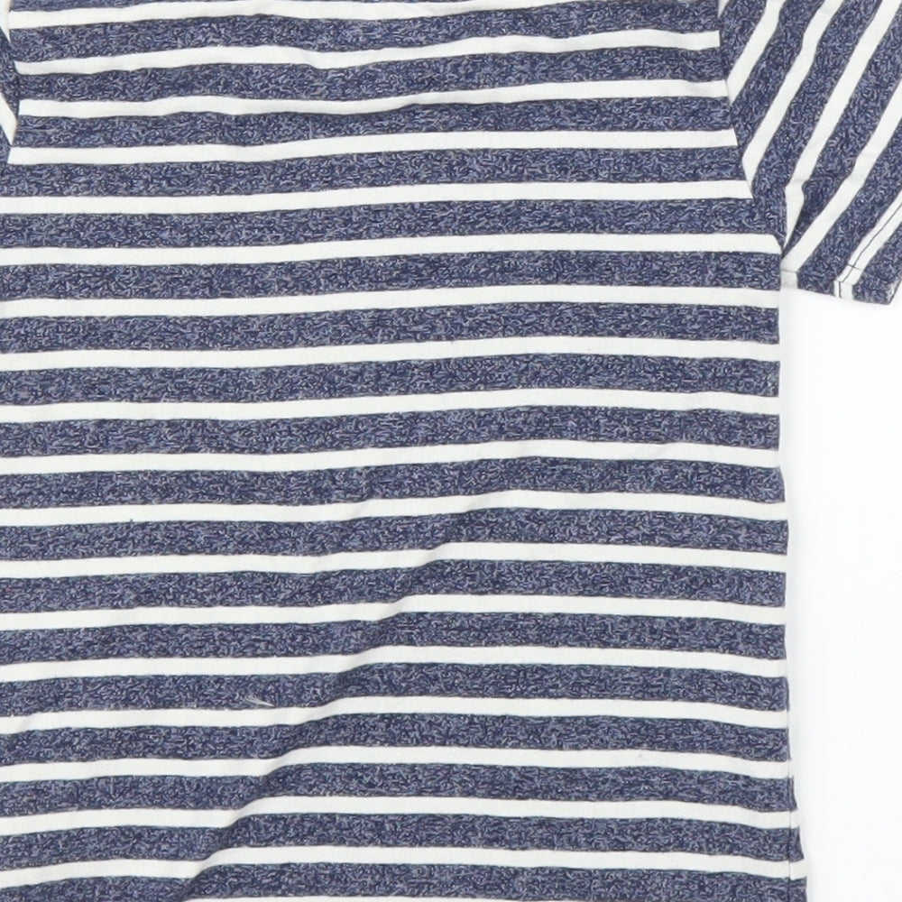 NEXT Boys Blue Striped  Basic T-Shirt Size 2-3 Years