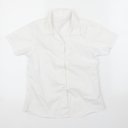 John Lewis Girls White   Basic Button-Up Size 11 Years