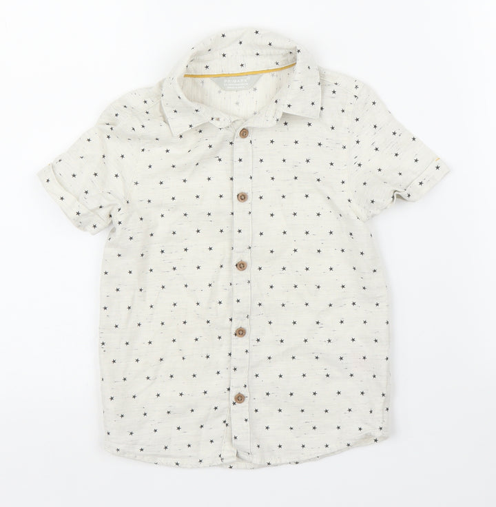 Primark Boys Beige Basic Button-Up Size 2 Years