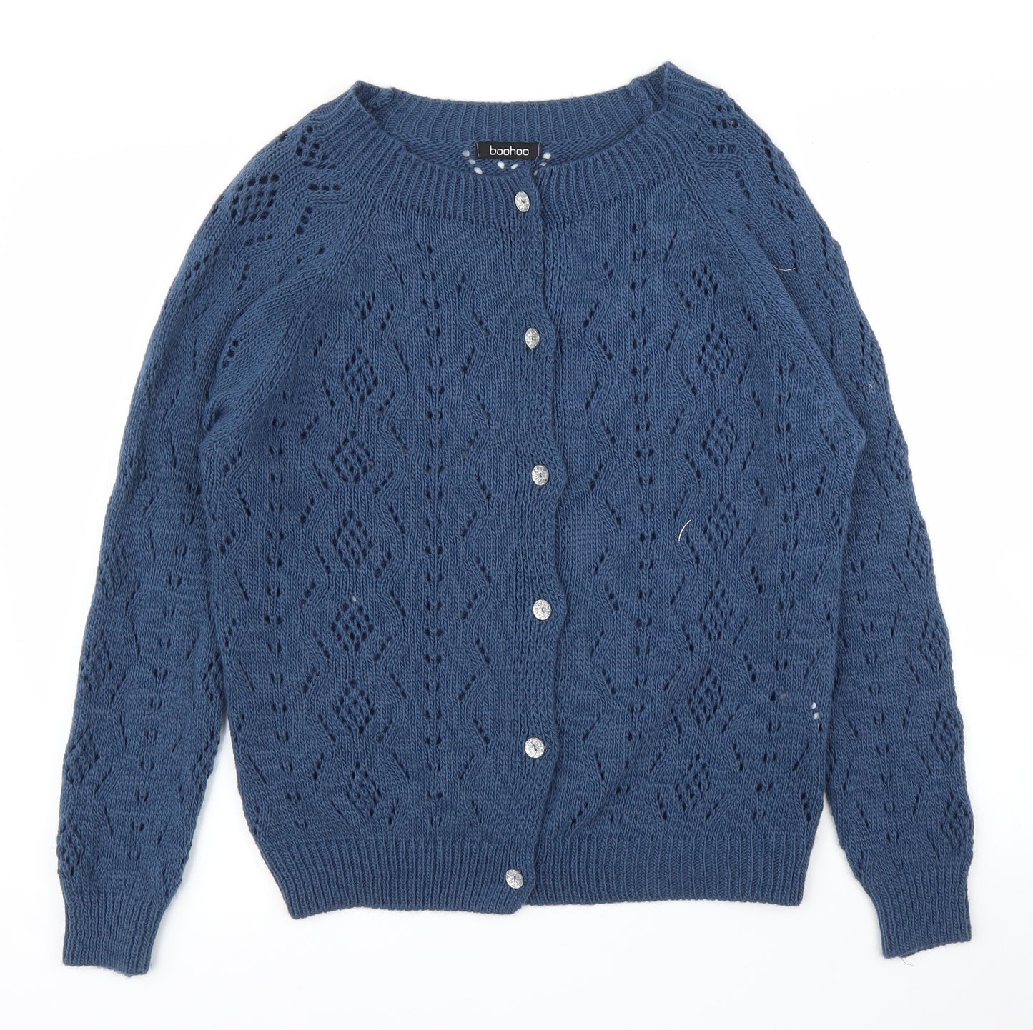 Boohoo Womens Blue   Cardigan Jumper Size M