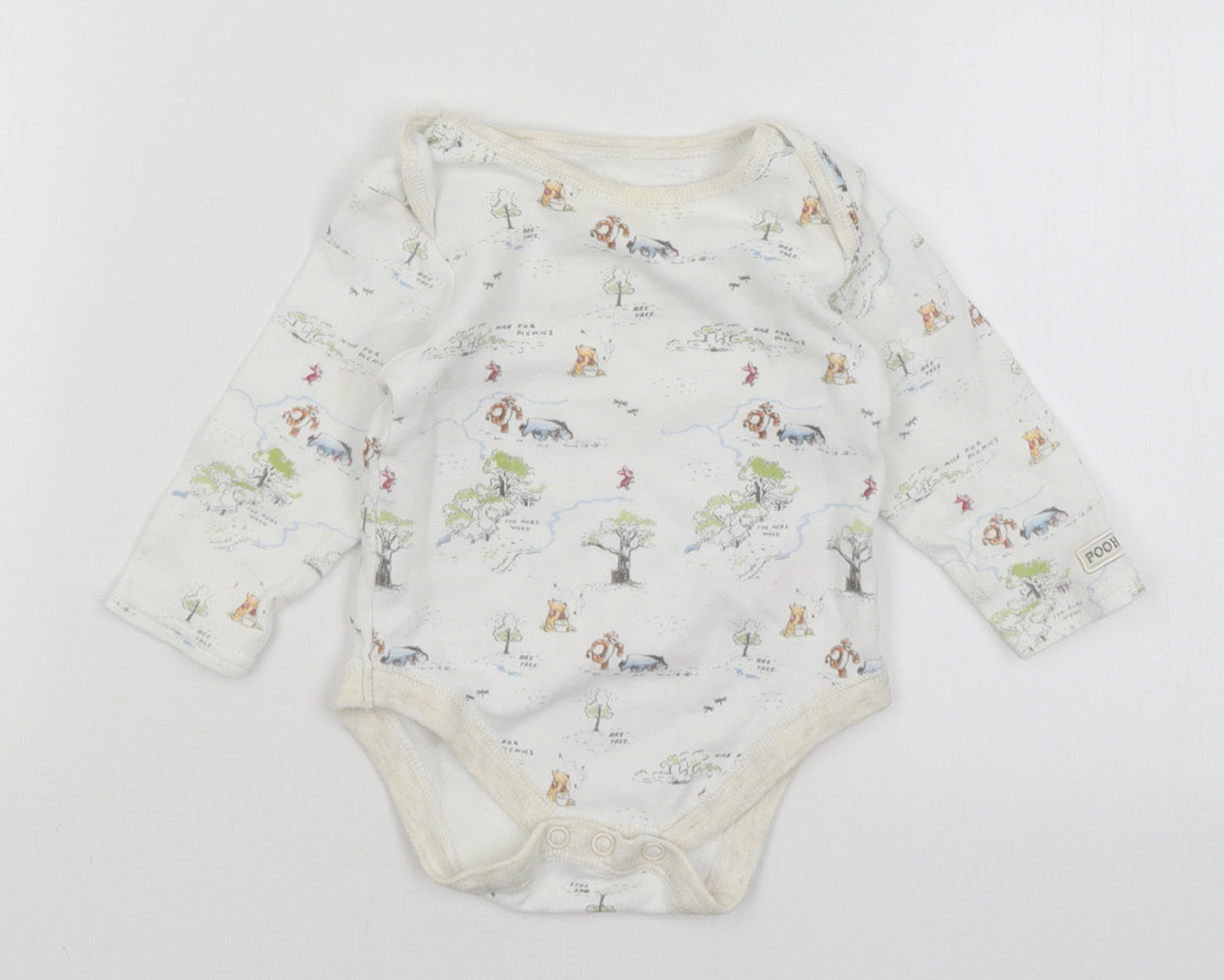 Disney Baby Baby White   Basic T-Shirt Size 6-9 Months  - Winnie the Pooh
