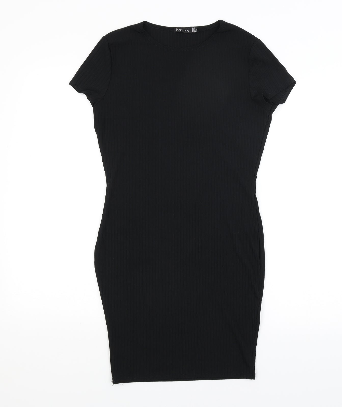 Boohoo Womens Black   Pencil Dress  Size 12