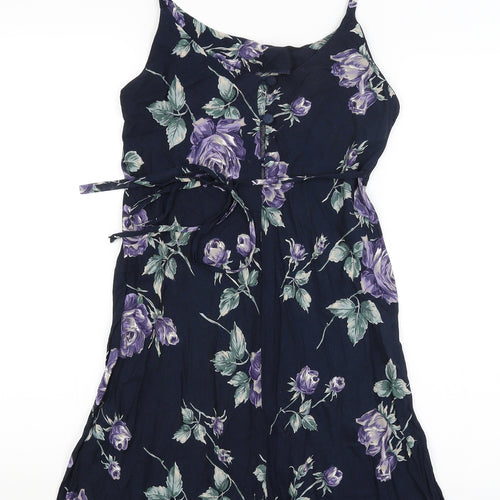 Bay Trading Co Womens Blue Floral  Camisole Tank Size 12