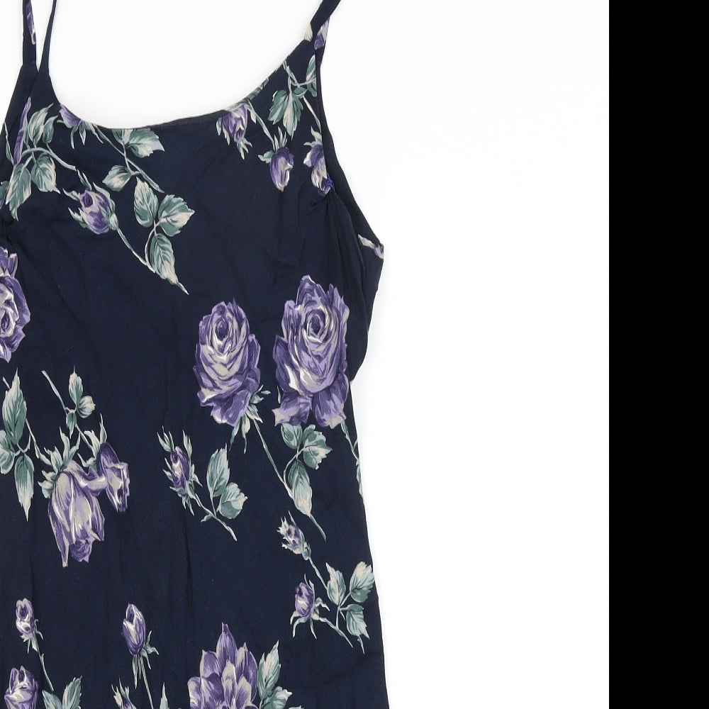 Bay Trading Co Womens Blue Floral  Camisole Tank Size 12