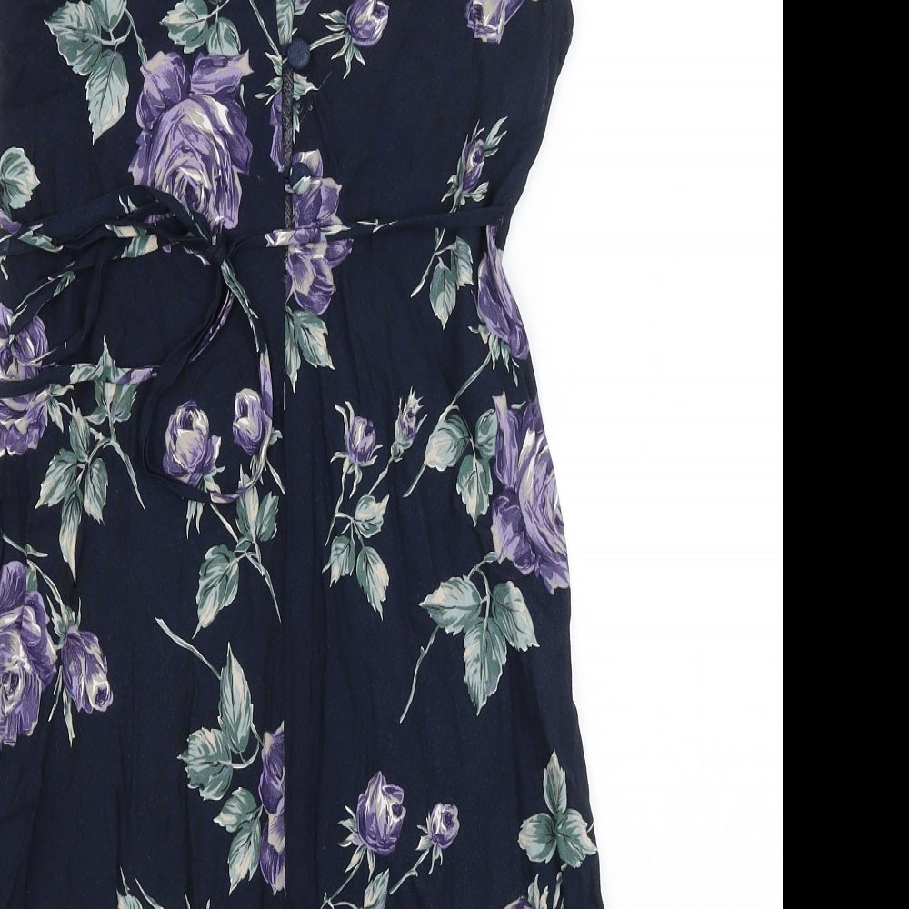 Bay Trading Co Womens Blue Floral  Camisole Tank Size 12
