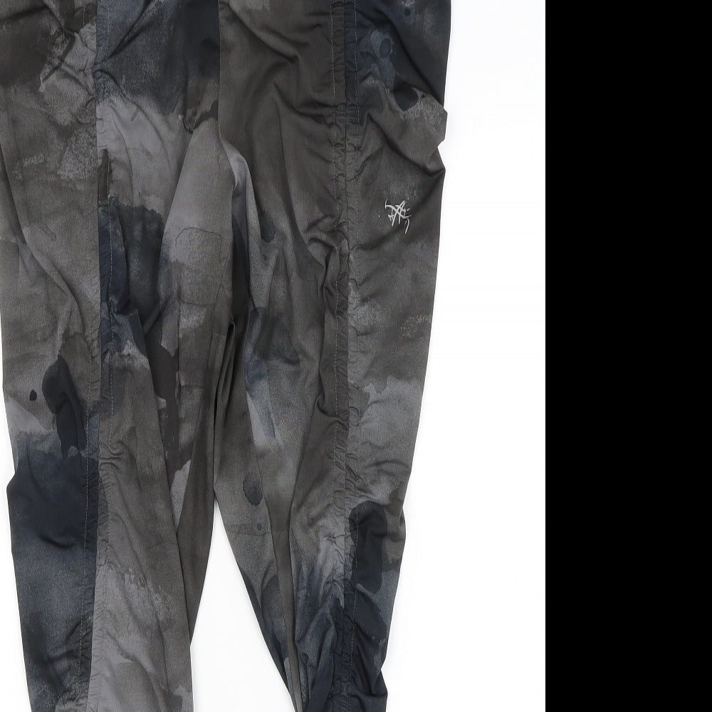 ASICS Womens Grey   Cropped Leggings Size XL L27 in