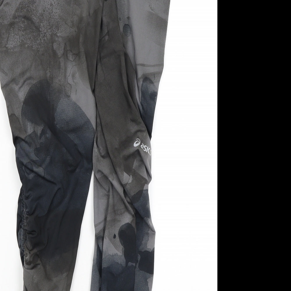 ASICS Womens Grey   Cropped Leggings Size XL L27 in