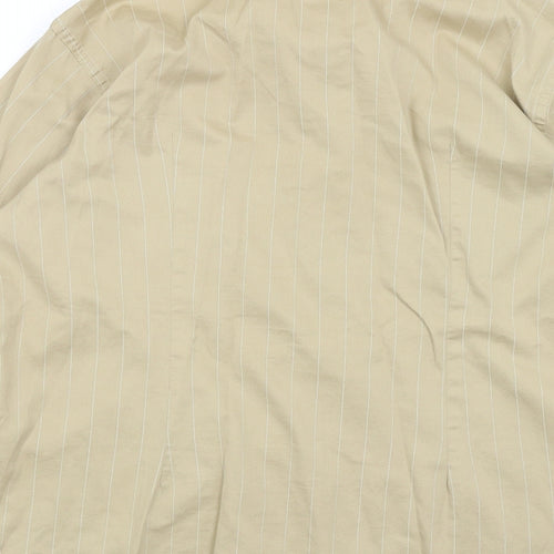 CT Woman Womens Brown Striped  Basic Button-Up Size 18