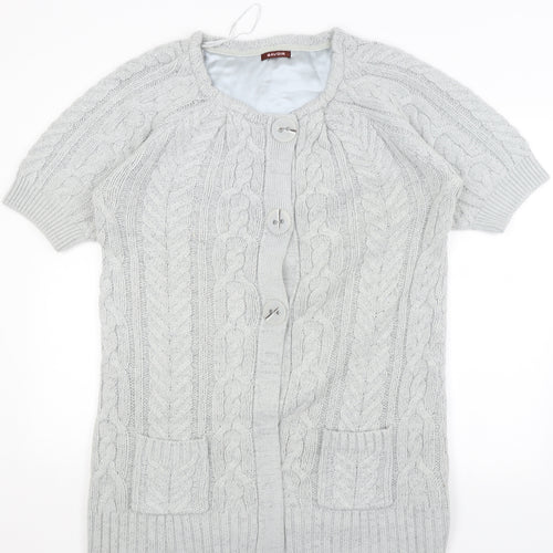 Savoir Womens Grey   Cardigan Jumper Size M