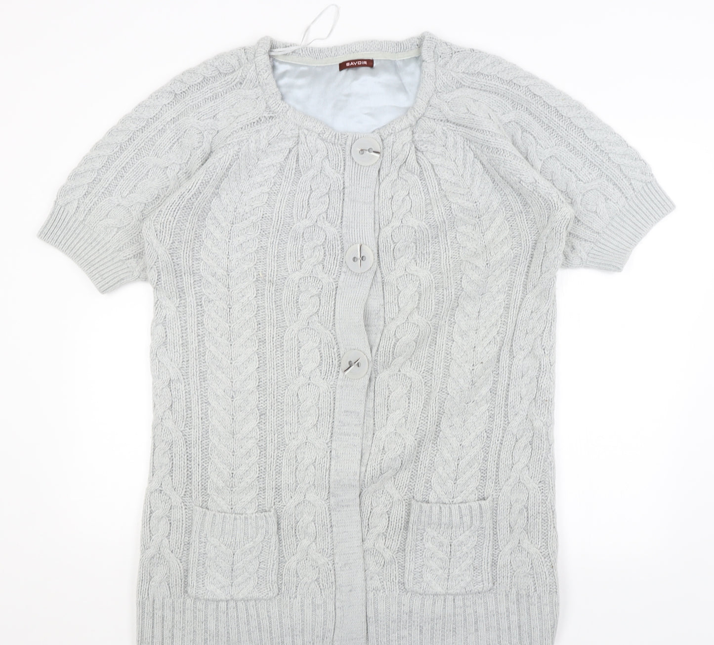 Savoir Womens Grey   Cardigan Jumper Size M