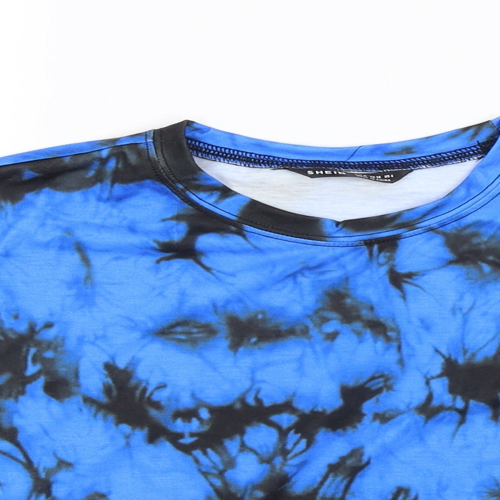 SheIn Womens Blue   Cropped T-Shirt Size M