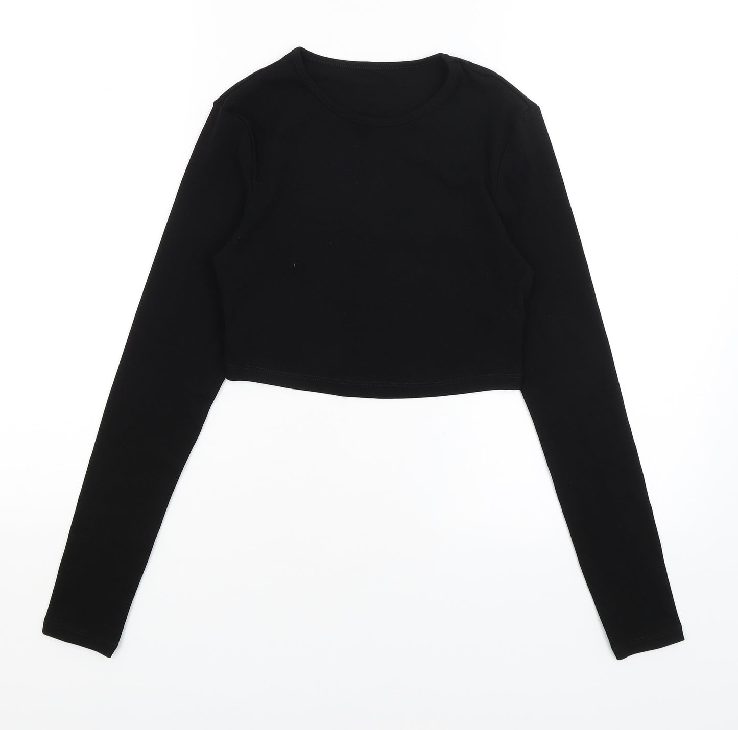 SheIn Womens Black   Cropped T-Shirt Size M