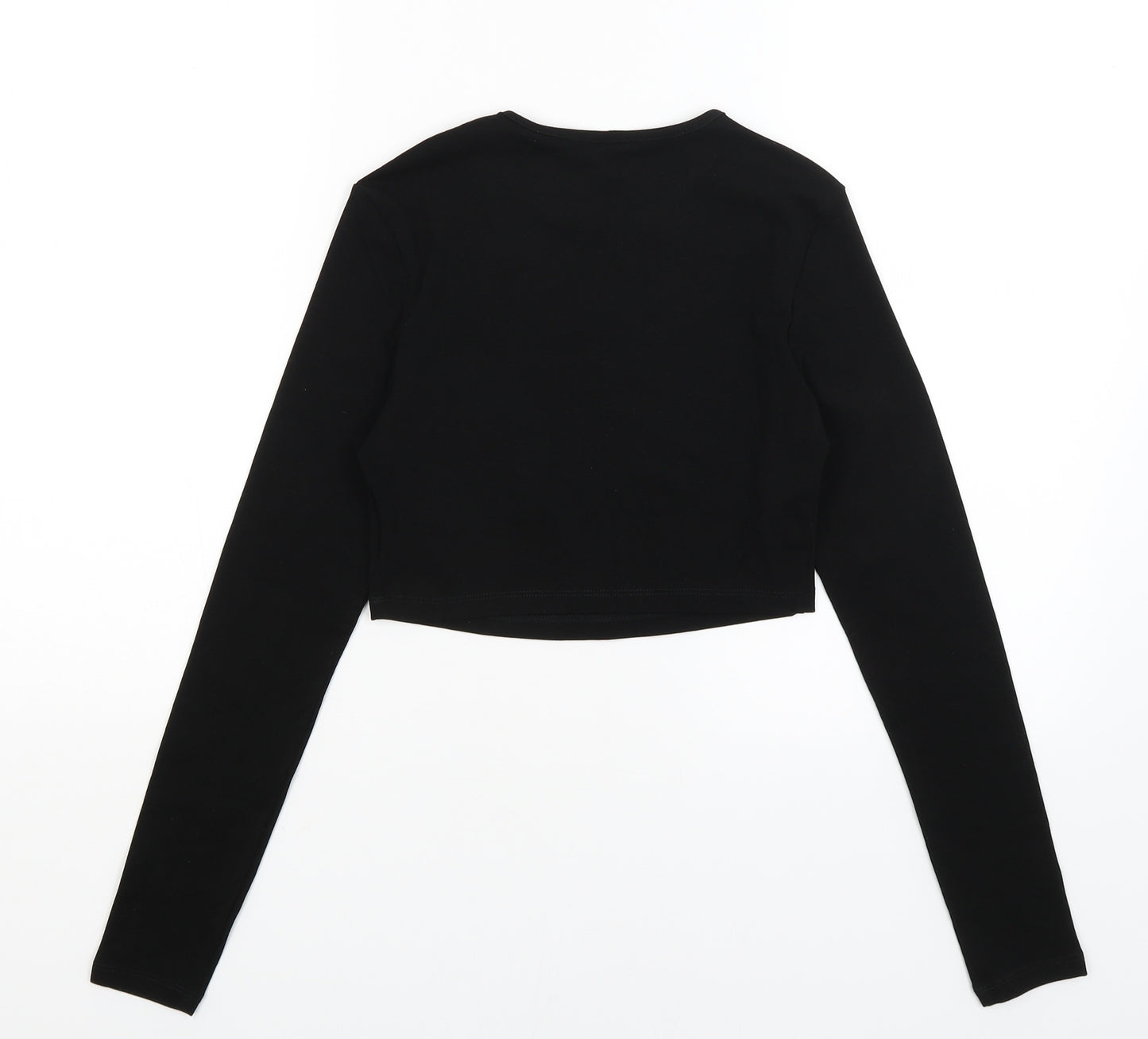 SheIn Womens Black   Cropped T-Shirt Size M