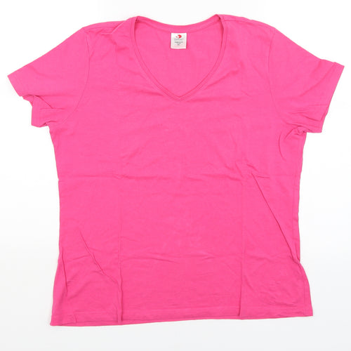 Stedman Womens Pink   Basic T-Shirt Size XL