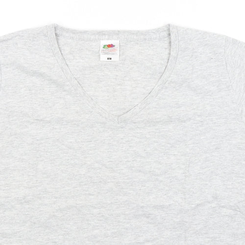 Fruit of the Loom Womens Grey   Basic T-Shirt Size L