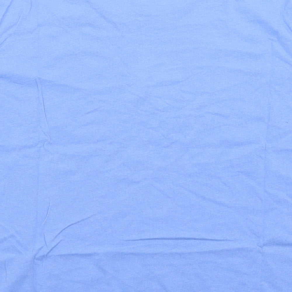 Anne De Lancay Womens Blue   Basic T-Shirt Size 14  - Butterflies