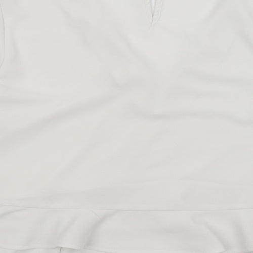 Bisou's Project Womens White   Basic Blouse Size M