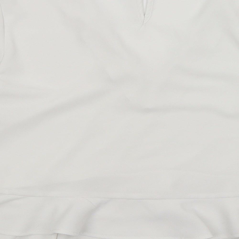 Bisou's Project Womens White   Basic Blouse Size M