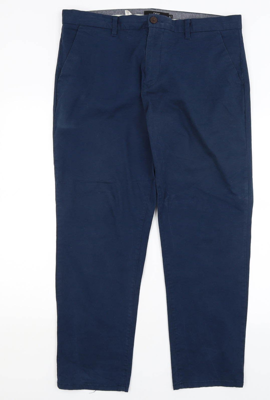 NEXT Mens Blue   Chino Trousers Size 38 in L29 in