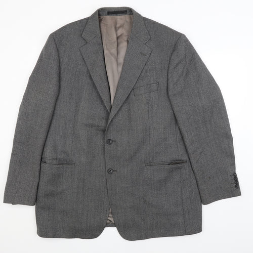 M&S Mens Grey   Jacket Blazer Size XL