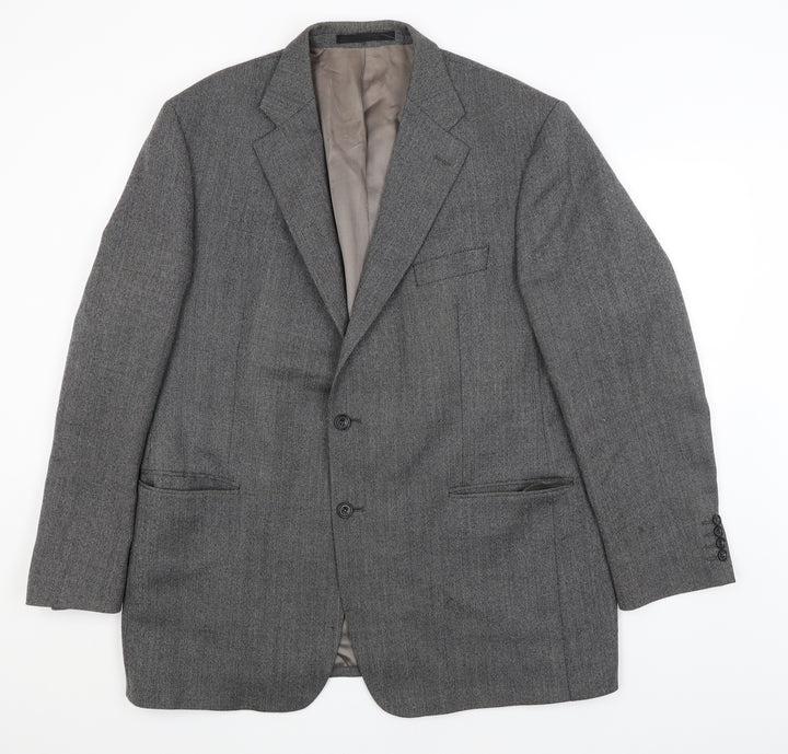 M&S Mens Grey   Jacket Blazer Size XL